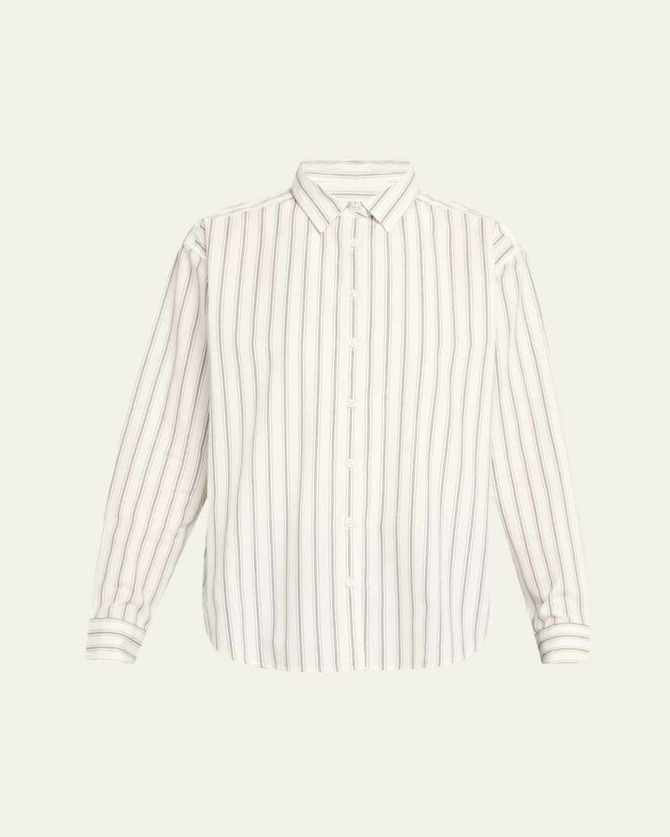 The Cordel Striped Button-Front Shirt